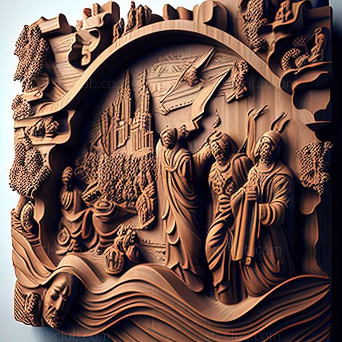 RELIEFCARVED WOODEN